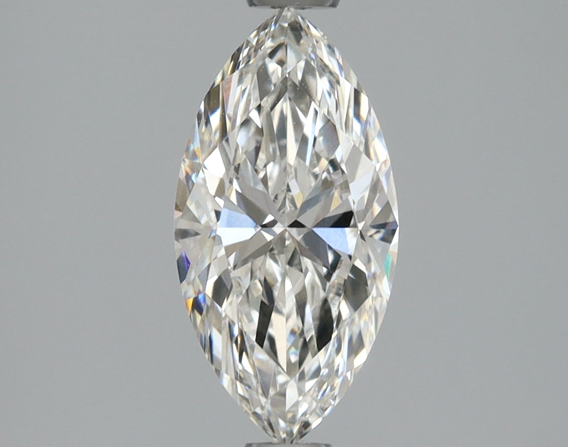 1.13 Carat Marquise Shaped, Ideal Cut, F Color, VVS2 Clarity, IGI Certified Lab Grown Diamond