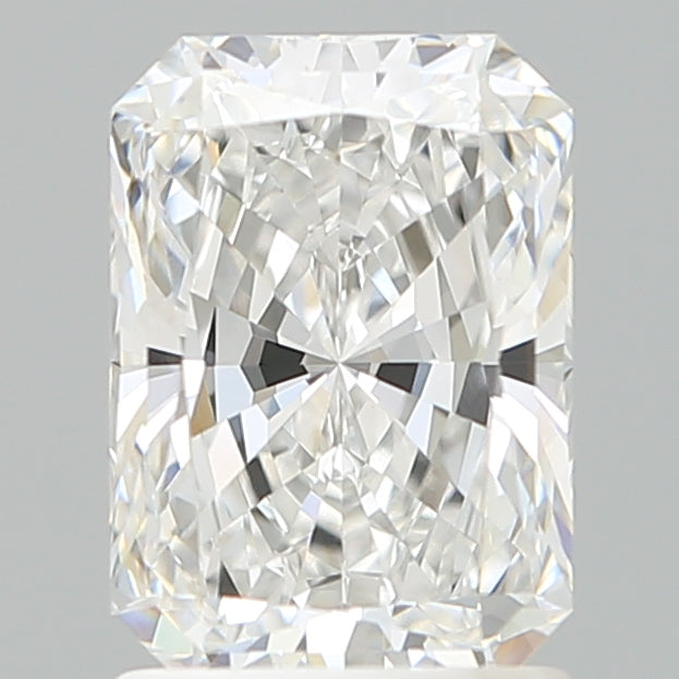 1.69 Carat Radiant Shaped, Ideal Cut, D Color, VVS2 Clarity, IGI Certified Lab Grown Diamond