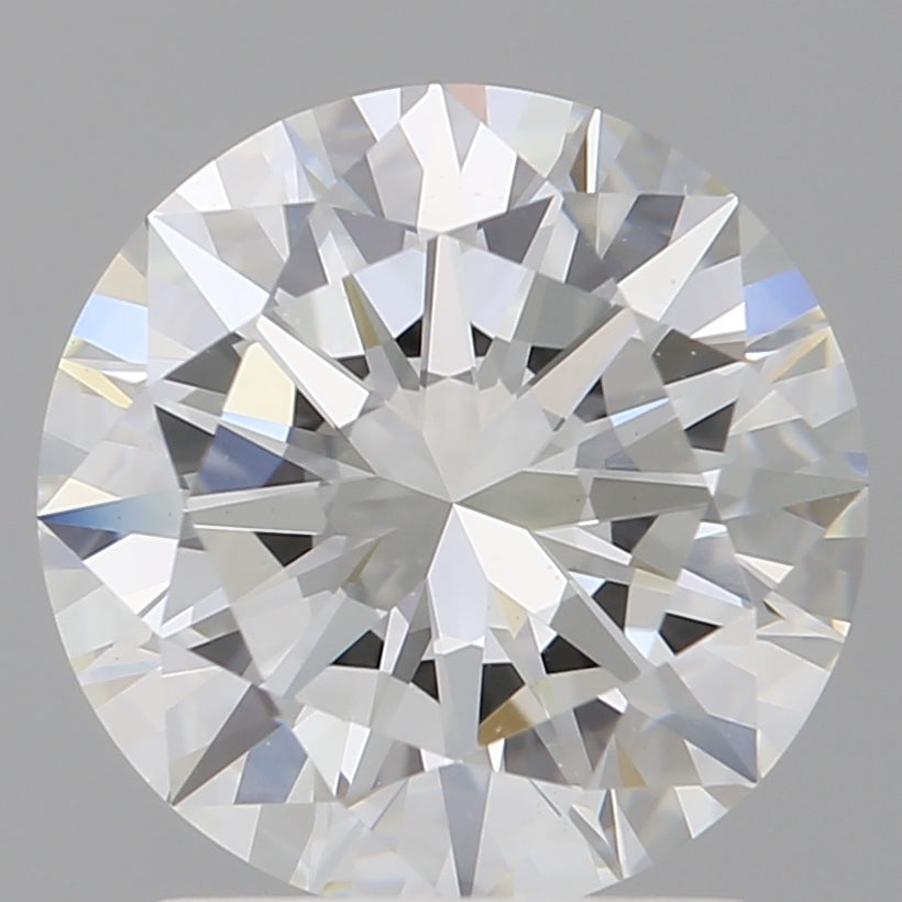 2.01 Carat Round Shaped, Excellent Cut, F Color, VVS2 Clarity, IGI Certified Lab Grown Diamond