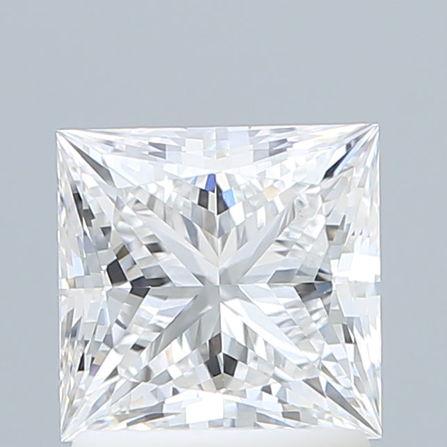 1.58 Carat Princess Shaped, Ideal Cut, E Color, VS1 Clarity, IGI Certified Lab Grown Diamond