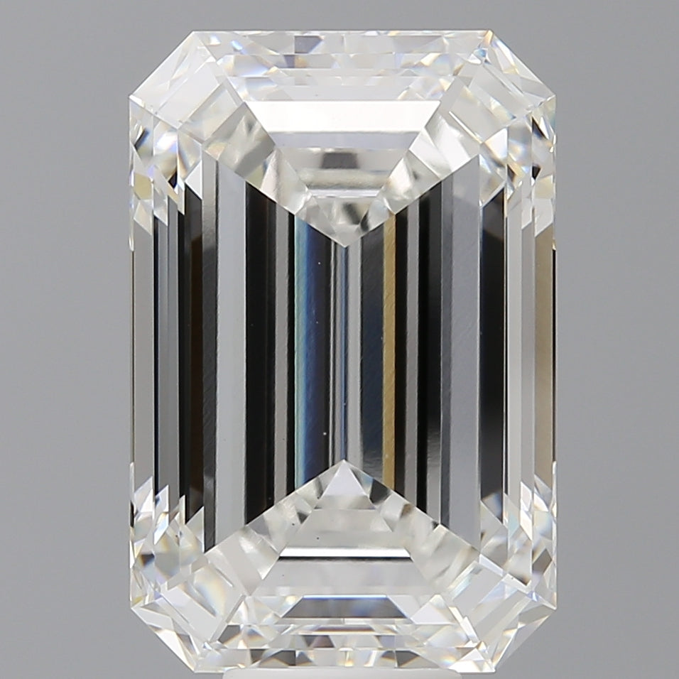 12.08 Carat Emerald Shaped, Ideal Cut, F Color, VS1 Clarity, IGI Certified Lab Grown Diamond