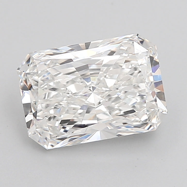 3.07 Carat Radiant Shaped, Ideal Cut, E Color, VS1 Clarity, IGI Certified Lab Grown Diamond