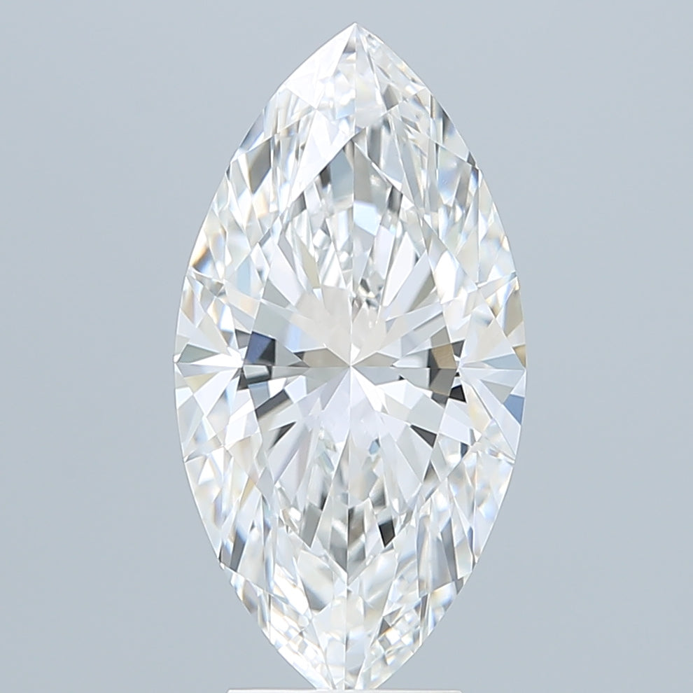 5.03 Carat Marquise Shaped, Ideal Cut, E Color, VVS2 Clarity, IGI Certified Lab Grown Diamond
