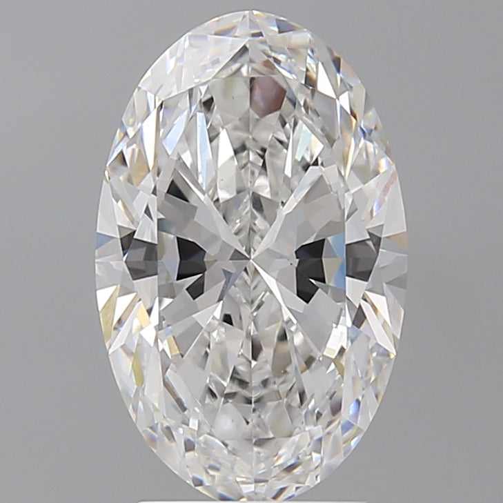 3.05 Carat Oval Shaped, Ideal Cut, E Color, VVS2 Clarity, IGI Certified Lab Grown Diamond