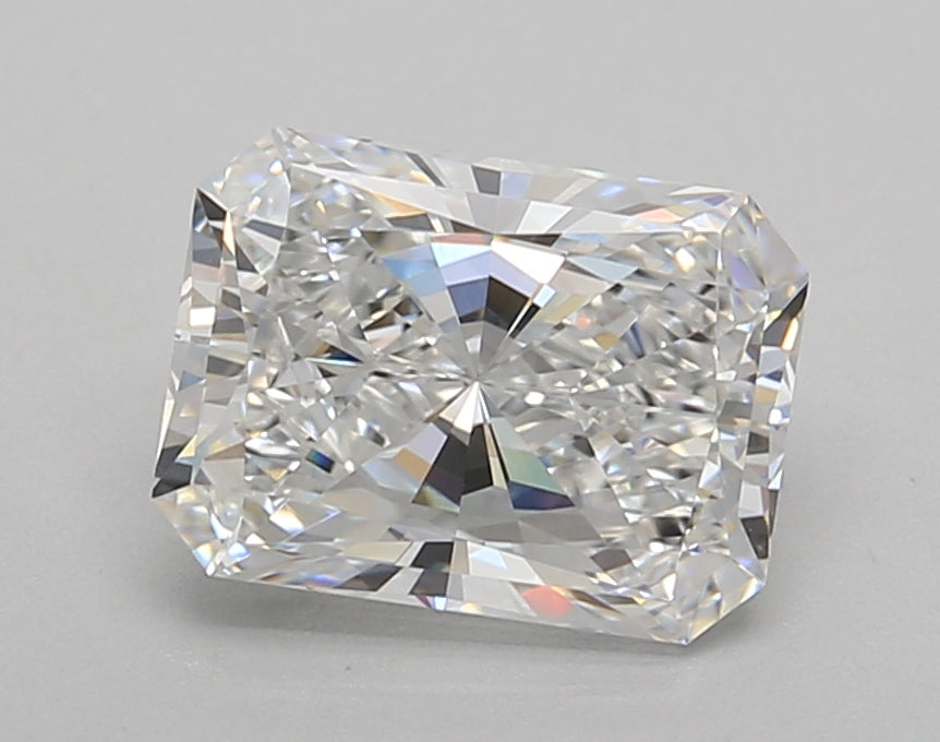 2.02 Carat Radiant Shaped, Excellent Cut, D Color, VVS2 Clarity, IGI Certified Lab Grown Diamond