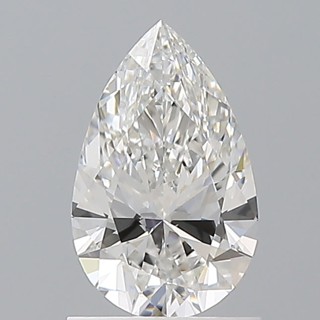 1.07 Carat Pear Shaped, Ideal Cut, F Color, VVS2 Clarity, IGI Certified Lab Grown Diamond