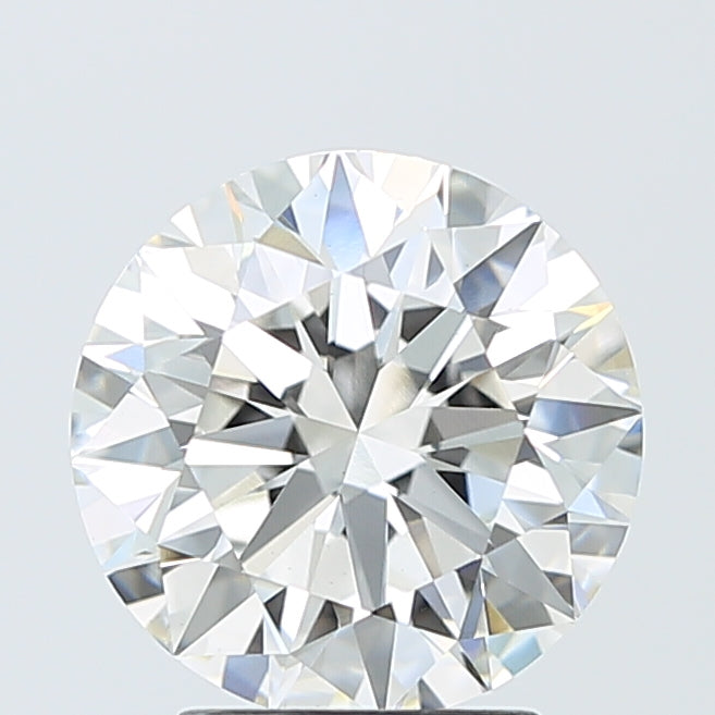 3.07 Carat Round Shaped, Ideal Cut, E Color, VVS2 Clarity, IGI Certified Lab Grown Diamond