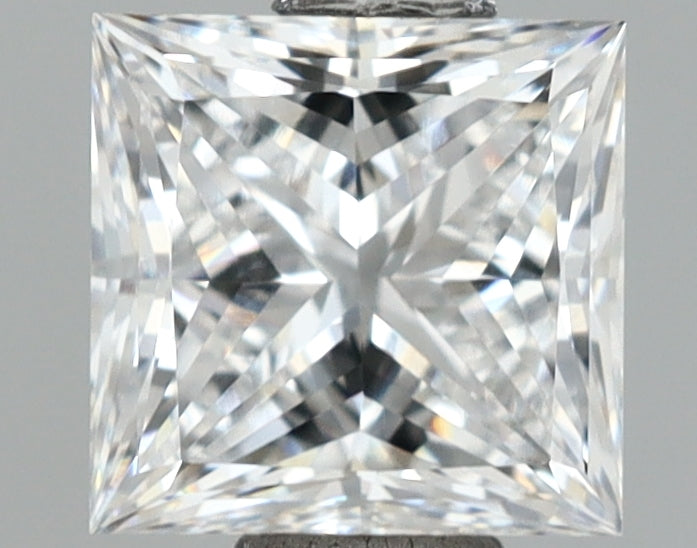 1.01 Carat Princess Shaped, Ideal Cut, D Color, VVS2 Clarity, IGI Certified Lab Grown Diamond