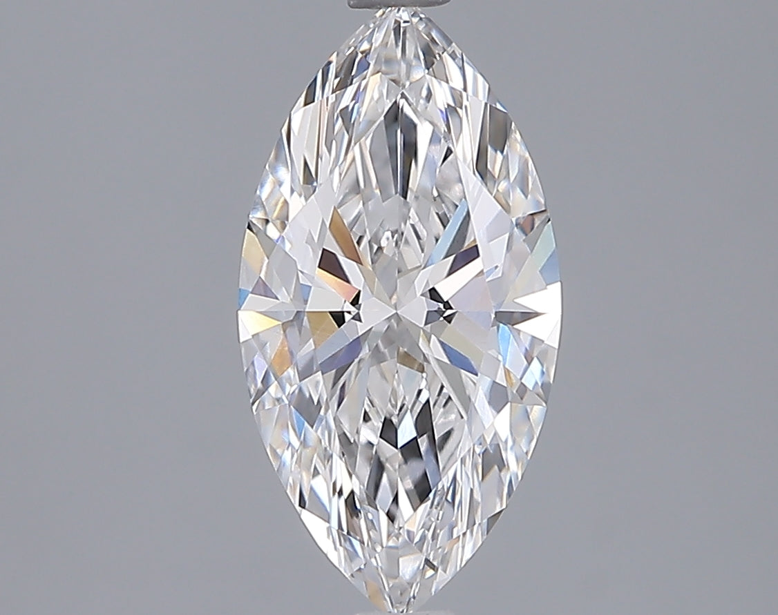 2.06 Carat Marquise Shaped, Ideal Cut, D Color, VVS1 Clarity, IGI Certified Lab Grown Diamond
