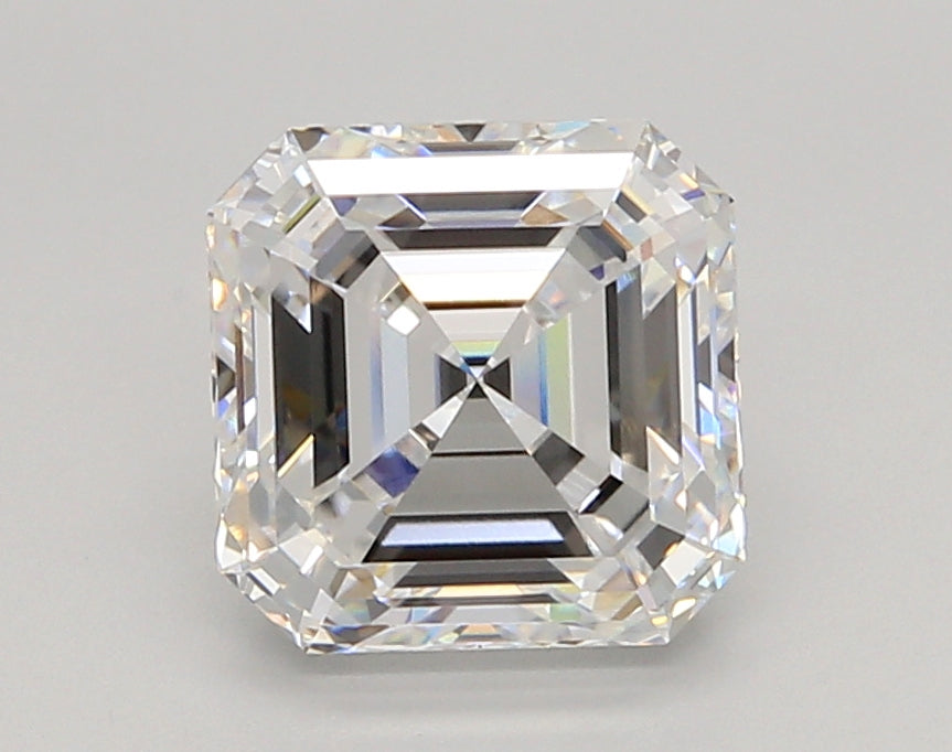 3.04 Carat Asscher Shaped, Ideal Cut, D Color, VVS1 Clarity, IGI Certified Lab Grown Diamond