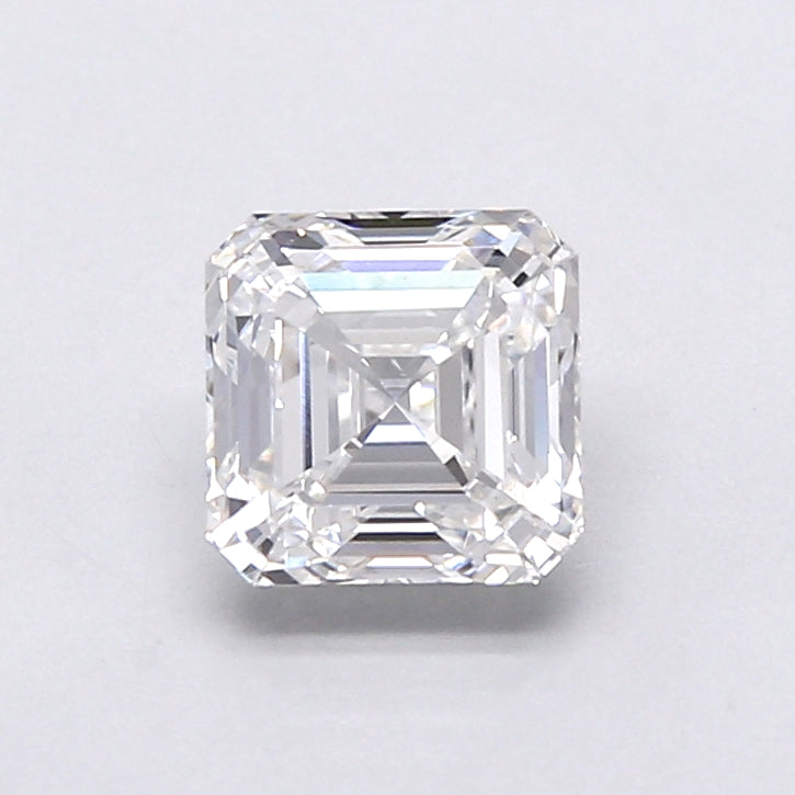 1.37 Carat Asscher Shaped, Very Good Cut, E Color, VS1 Clarity, IGI Certified Lab Grown Diamond