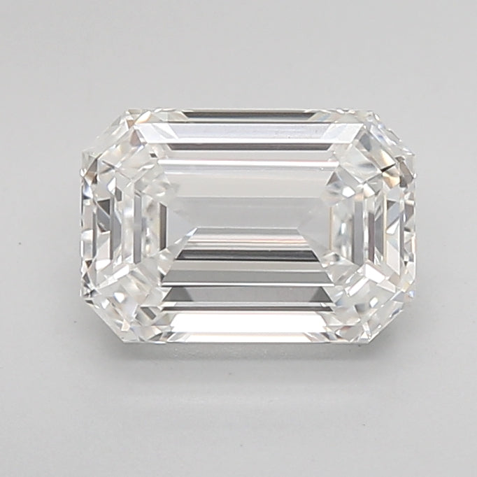 1.61 Carat Emerald Shaped, Excellent Cut, E Color, VS1 Clarity, IGI Certified Lab Grown Diamond