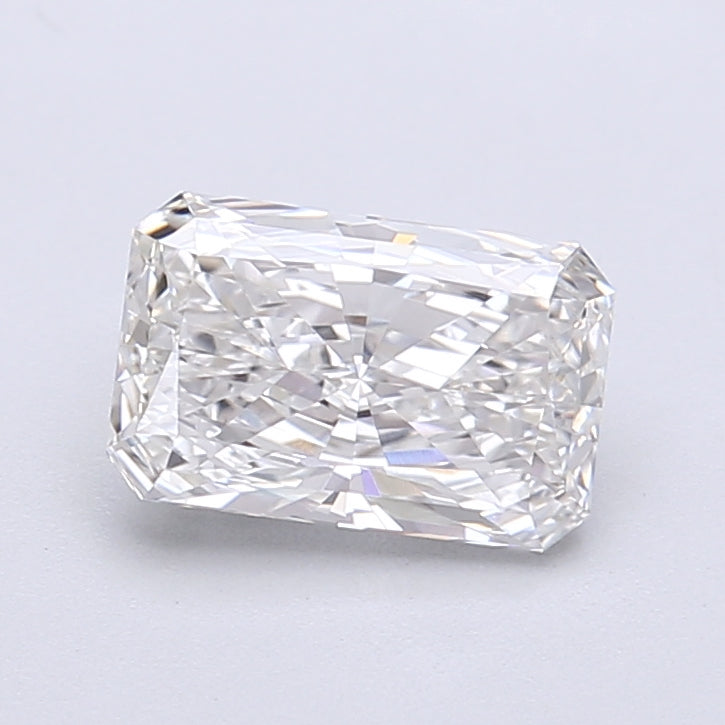 1.38 Carat Radiant Shaped, Very Good Cut, F Color, VVS2 Clarity, IGI Certified Lab Grown Diamond