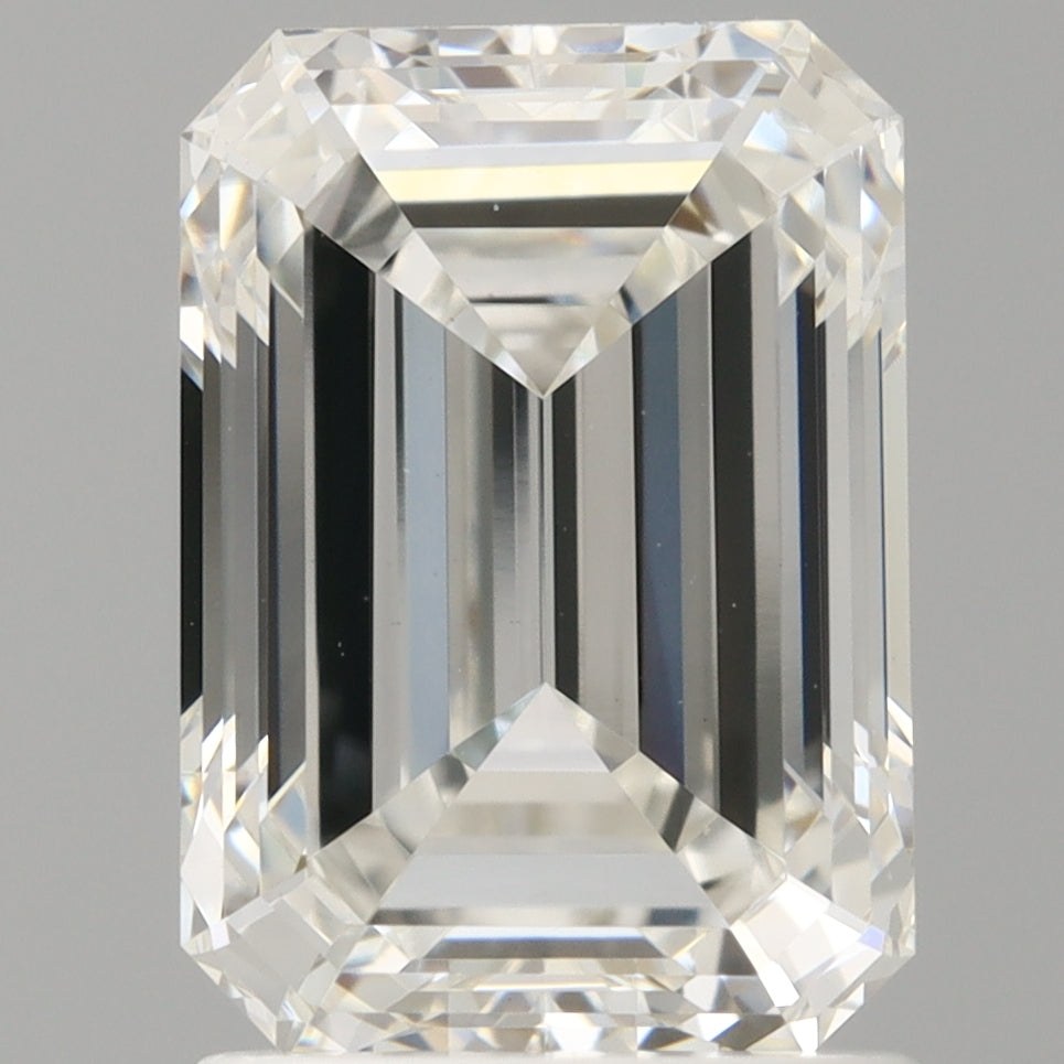 1.99 Carat Emerald Shaped, Ideal Cut, F Color, VVS2 Clarity, IGI Certified Lab Grown Diamond