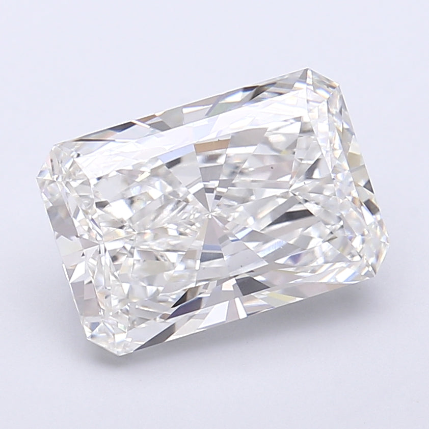 4.00 Carat Radiant Shaped, Very Good Cut, F Color, VS1 Clarity, IGI Certified Lab Grown Diamond
