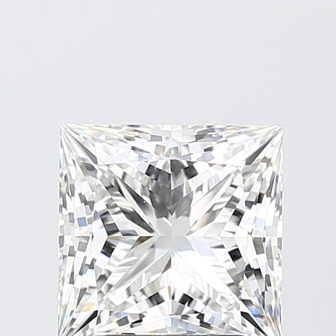 3.08 Carat Princess Shaped, Ideal Cut, E Color, VVS2 Clarity, IGI Certified Lab Grown Diamond