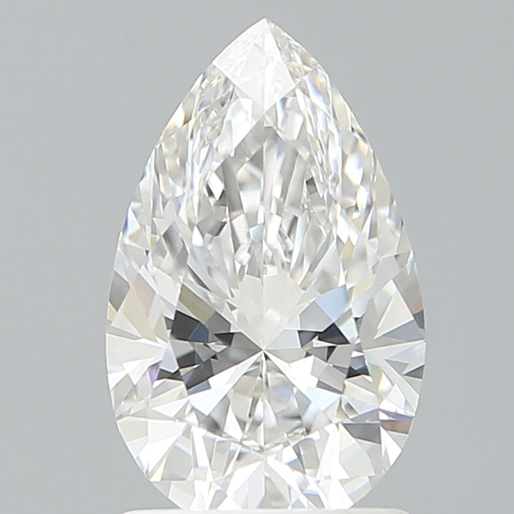 1.60 Carat Pear Shaped, Ideal Cut, E Color, VVS2 Clarity, IGI Certified Lab Grown Diamond