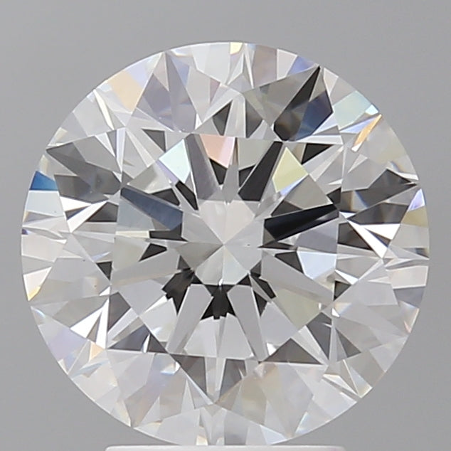 4.01 Carat Round Shaped, Ideal Cut, E Color, VVS2 Clarity, IGI Certified Lab Grown Diamond