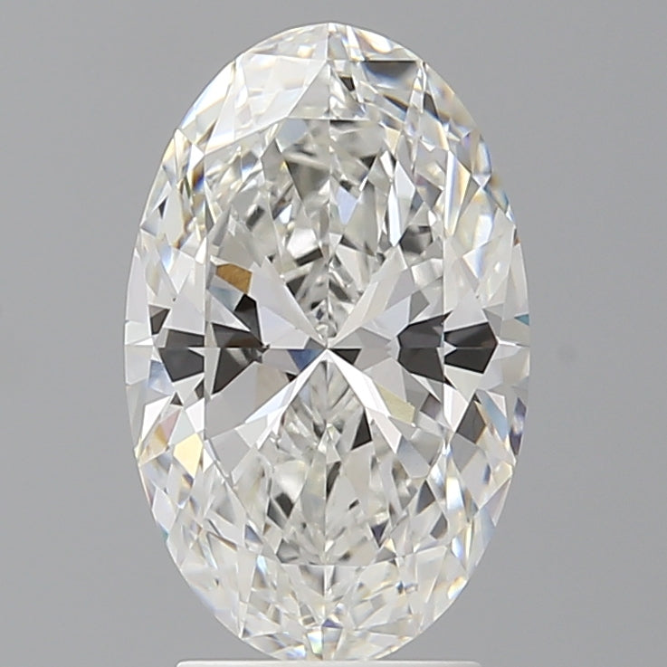 3.04 Carat Oval Shaped, Ideal Cut, F Color, VVS2 Clarity, IGI Certified Lab Grown Diamond