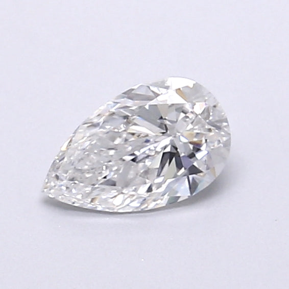 0.51 Carat Pear Shaped, Very Good Cut, D Color, VS1 Clarity, IGI Certified Lab Grown Diamond