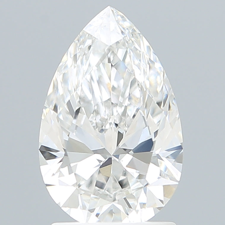 1.76 Carat Pear Shaped, Ideal Cut, E Color, VS1 Clarity, IGI Certified Lab Grown Diamond