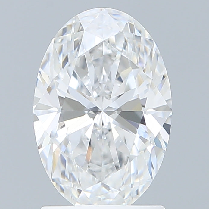 1.74 Carat Oval Shaped, Ideal Cut, D Color, VS1 Clarity, IGI Certified Lab Grown Diamond