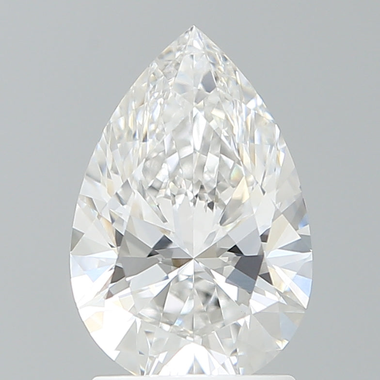 1.87 Carat Pear Shaped, Ideal Cut, D Color, VVS2 Clarity, IGI Certified Lab Grown Diamond