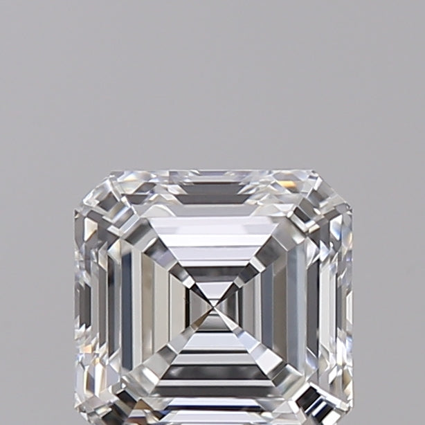 0.69 Carat Asscher Shaped, Ideal Cut, D Color, VS1 Clarity, IGI Certified Lab Grown Diamond