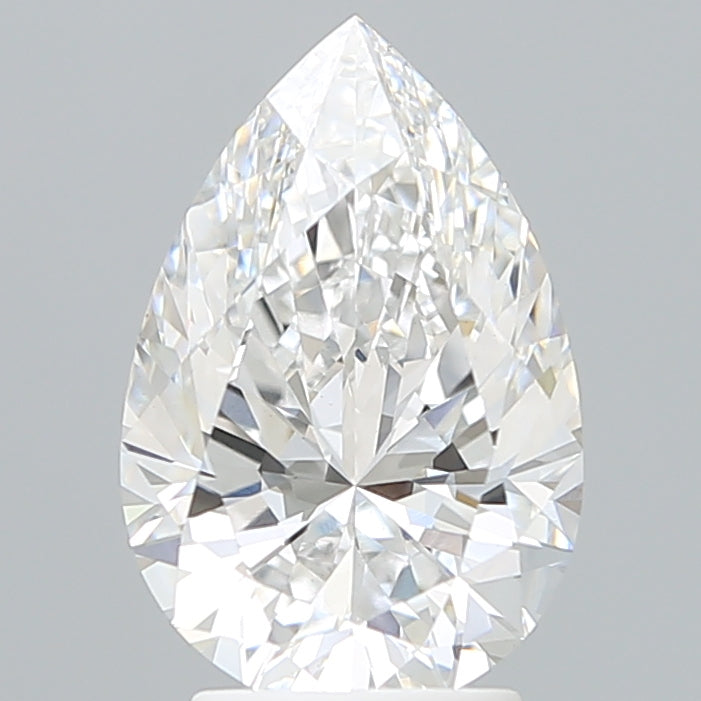 3.16 Carat Pear Shaped, Ideal Cut, D Color, VS1 Clarity, IGI Certified Lab Grown Diamond