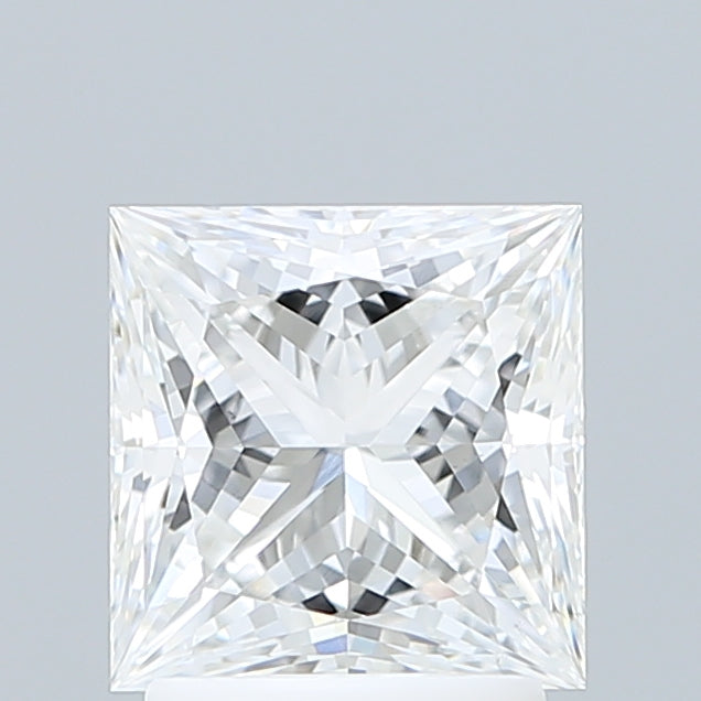 2.09 Carat Princess Shaped, Ideal Cut, E Color, VVS2 Clarity, IGI Certified Lab Grown Diamond