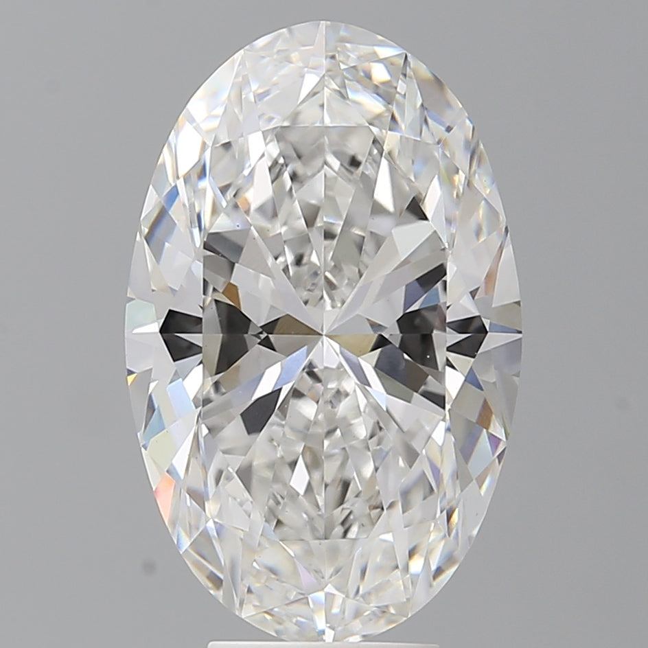 6.52 Carat Oval Shaped, Ideal Cut, E Color, VVS2 Clarity, IGI Certified Lab Grown Diamond