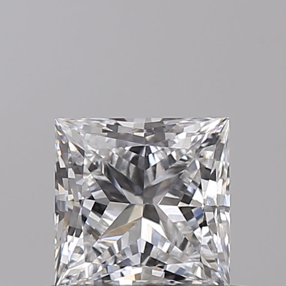 0.52 Carat Princess Shaped, Ideal Cut, D Color, VVS2 Clarity, IGI Certified Lab Grown Diamond