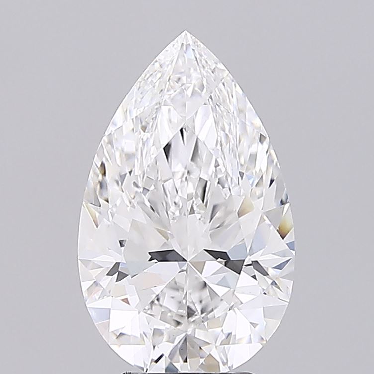 4.06 Carat Pear Shaped, Ideal Cut, E Color, VS1 Clarity, IGI Certified Lab Grown Diamond