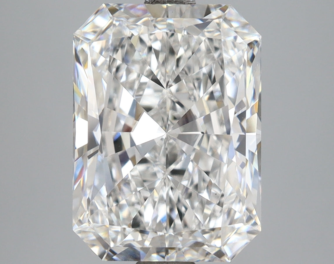 5.04 Carat Radiant Shaped, Ideal Cut, D Color, VVS2 Clarity, IGI Certified Lab Grown Diamond