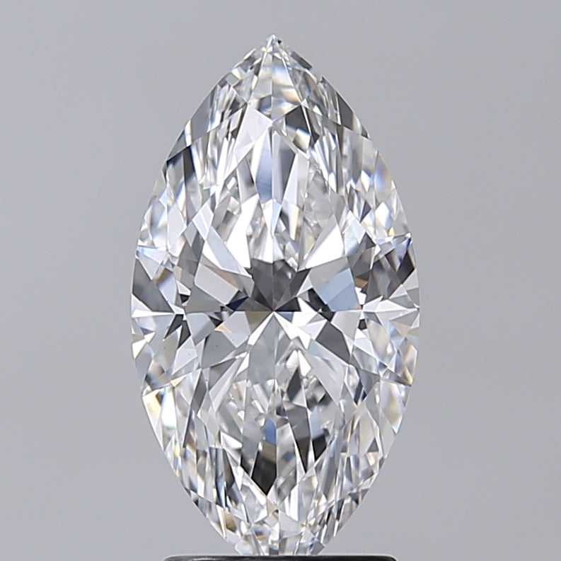 2.61 Carat Marquise Shaped, Excellent Cut, D Color, VS1 Clarity, IGI Certified Lab Grown Diamond