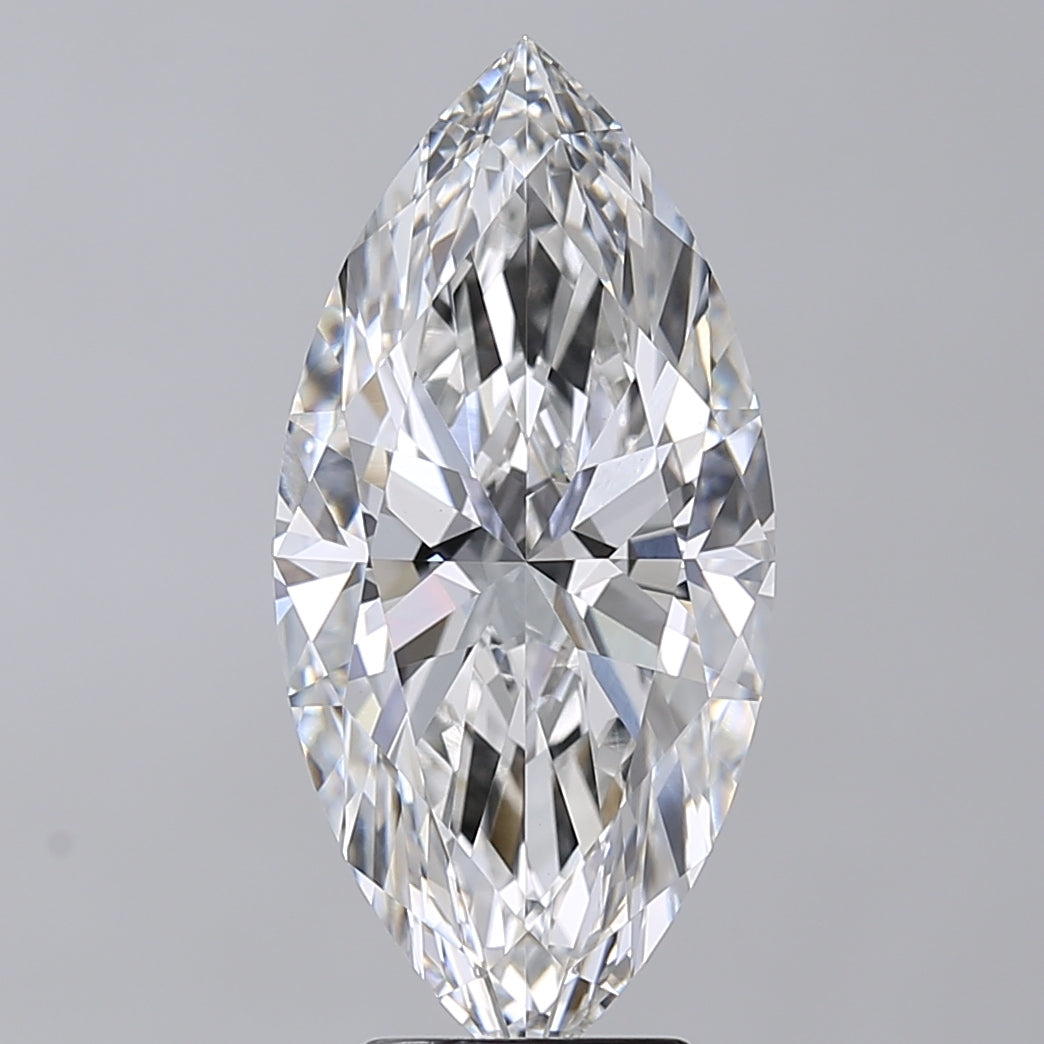 5.01 Carat Marquise Shaped, Very Good Cut, F Color, VVS2 Clarity, IGI Certified Lab Grown Diamond