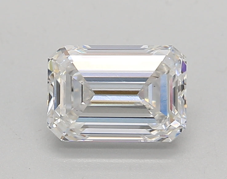 1.06 Carat Emerald Shaped, Ideal Cut, E Color, VS1 Clarity, GIA Certified Lab Grown Diamond