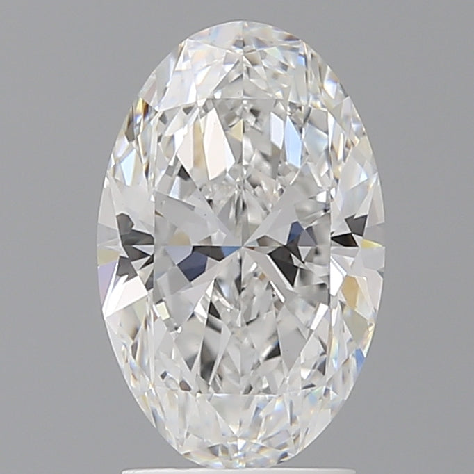 2.56 Carat Oval Shaped, Ideal Cut, E Color, VVS2 Clarity, IGI Certified Lab Grown Diamond