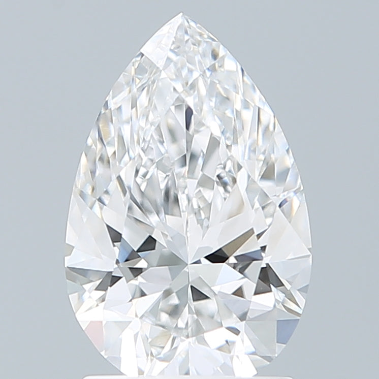 1.75 Carat Pear Shaped, Ideal Cut, D Color, VVS2 Clarity, IGI Certified Lab Grown Diamond