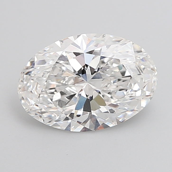4.09 Carat Oval Shaped, Ideal Cut, E Color, VVS2 Clarity, IGI Certified Lab Grown Diamond