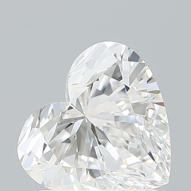 1.50 Carat Heart Shaped, Ideal Cut, D Color, VS1 Clarity, IGI Certified Lab Grown Diamond