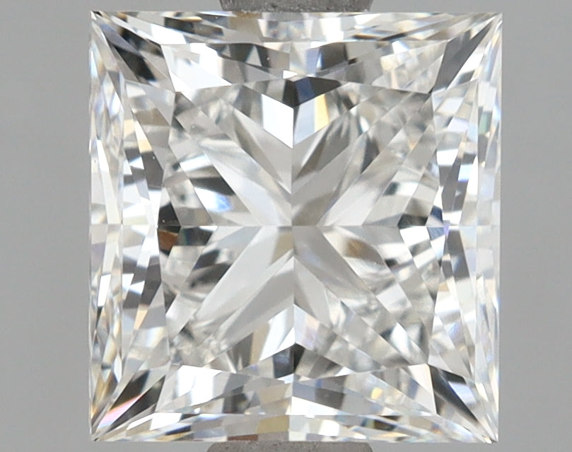 2.06 Carat Princess Shaped, Ideal Cut, E Color, IF Clarity, IGI Certified Lab Grown Diamond