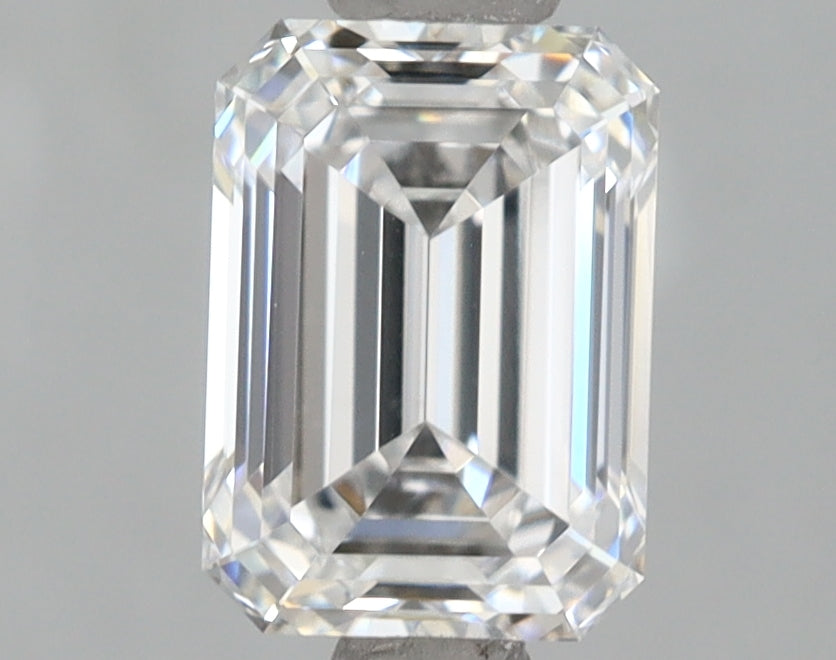 1.51 Carat Emerald Shaped, Ideal Cut, D Color, VVS1 Clarity, IGI Certified Lab Grown Diamond