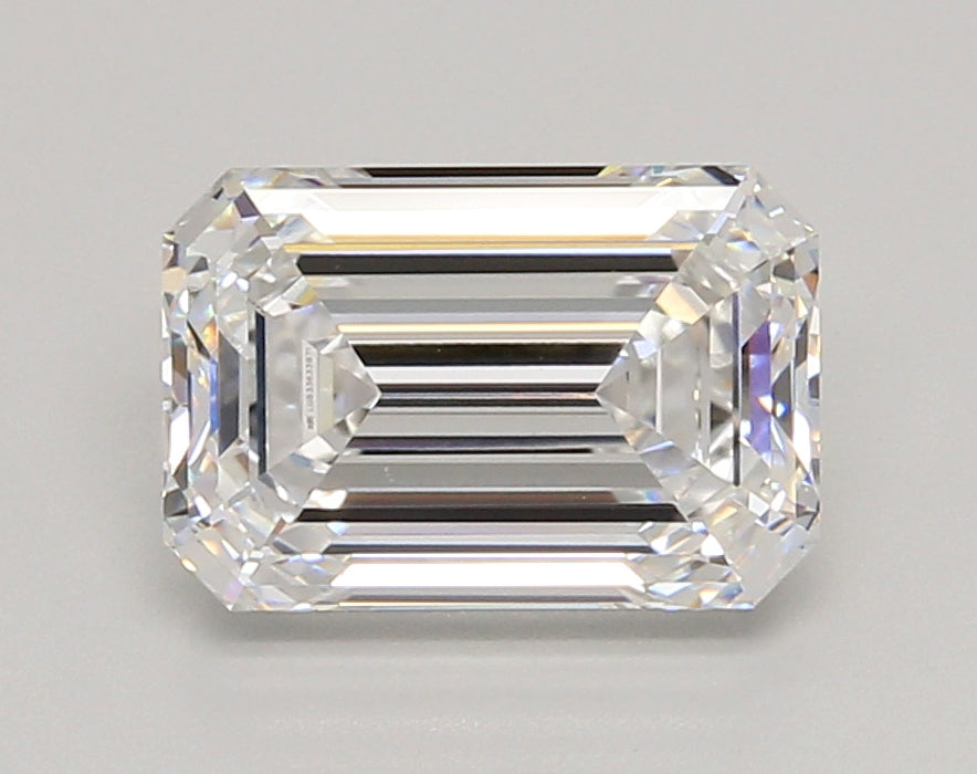 3.03 Carat Emerald Shaped, Ideal Cut, D Color, VVS1 Clarity, IGI Certified Lab Grown Diamond