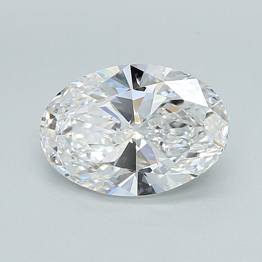 2.01 Carat Oval Shaped, Ideal Cut, D Color, VVS2 Clarity, IGI Certified Lab Grown Diamond
