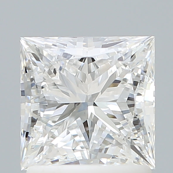 1.57 Carat Princess Shaped, Ideal Cut, E Color, VVS2 Clarity, IGI Certified Lab Grown Diamond