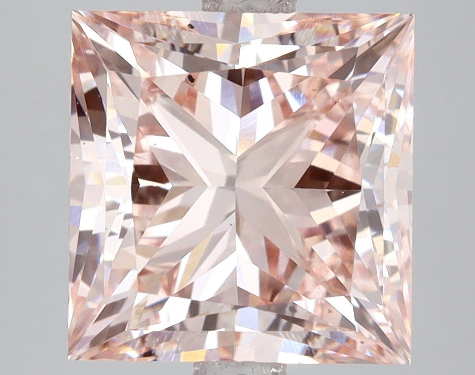 5.02 Carat Princess Shaped, Ideal Cut, VVS2 Clarity, IGI Certified Lab Grown Diamond