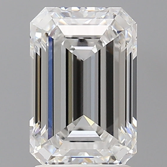 2.59 Carat Emerald Shaped, Ideal Cut, D Color, VVS2 Clarity, IGI Certified Lab Grown Diamond