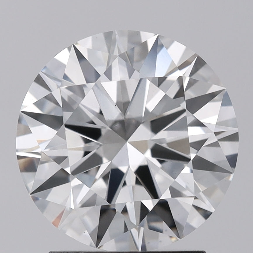 2.18 Carat Round Shaped, Excellent Cut, G Color, VS1 Clarity, GIA Certified Lab Grown Diamond