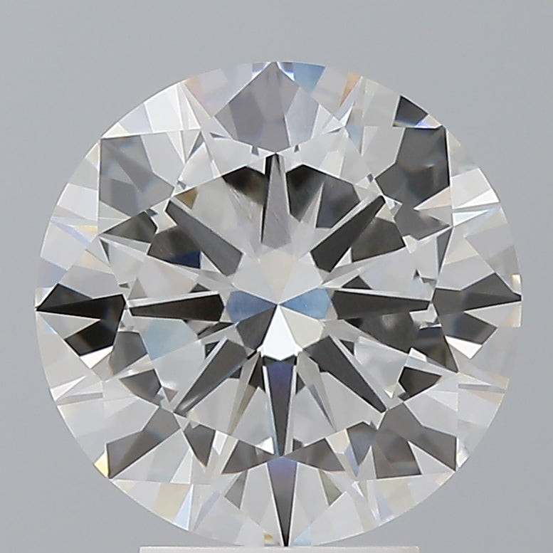 4.03 Carat Round Shaped, Excellent Cut, F Color, VVS2 Clarity, IGI Certified Lab Grown Diamond